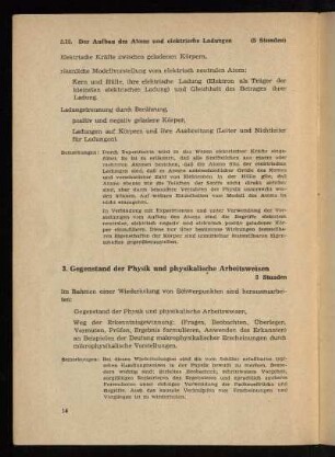 3. Gegenstand der Physik und physikalische Arbeitsweisen