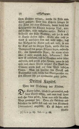 Drittes Kapitel. Von der Nahrung der Kinder