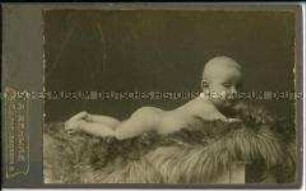 Säugling auf Fell, Carte de Visite