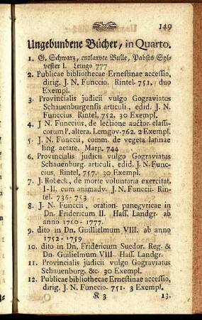 Ungebundene Bücher, in Quarto.