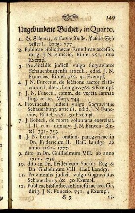 Ungebundene Bücher, in Quarto.