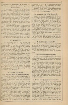 IV. Soziale Gesetzgebung.