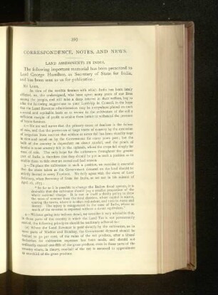 Correspondence, Notes, and News.