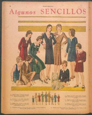Algunos sencillos modelos infantiles [Dibujos]