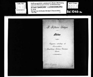 Wingerter, Ottilie; Chorsängerin; ausgesch.: 1920