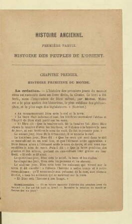 Histoire des peuples de l'orient