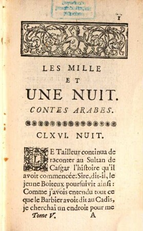 Les Mille Et Une Nuit : Contes Arabes, 5