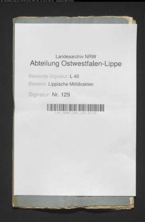 Revision der lipp. Kriegsartikel