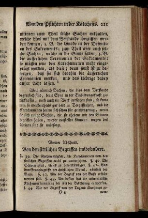 Vierter Abschnitt. Von den sittlichen Begriffen insbesondere.