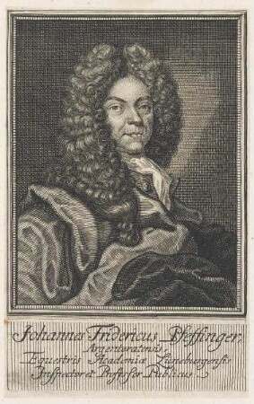 Bildnis des Johannes Fridericus Pfeffinger