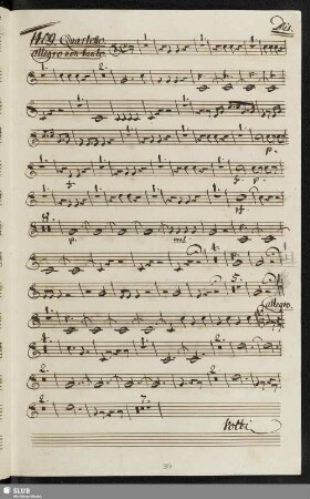 1409. Quartetto: Dorina mia carina / Sarti, G.