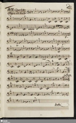 1409. Quartetto: Dorina mia carina / Sarti, G.