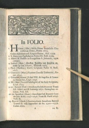 Catalogus Librorum Varii Generis, Inprimis Historicum, ...
