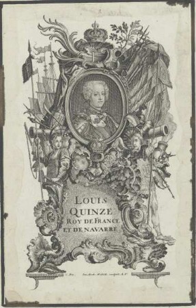 Bildnis des Louis Quinze de France et de Navarre