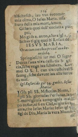 Oraciun curchin prend' ava benedida.