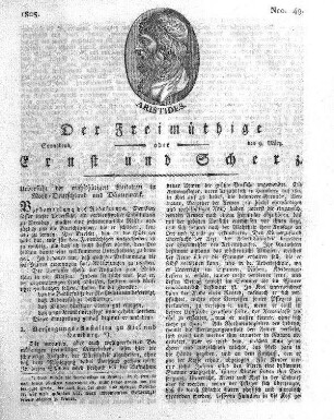 Nro. 49, Sonnabend, den 9. März 1805