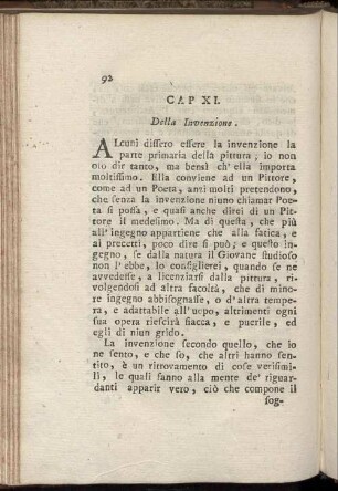 XI. Della Invenzione