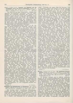 391-392 [Rezension] Krollmann, C. (Hrsg.), Geschichte der Stadtbibliothek zu Königsberg