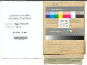 Entnazifizierung Josef Walter , geb. 24.01.1903 (Mechanikermeister)