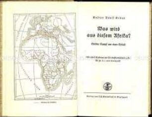 Buch zur Zukunft der deutschen Kolonien in Afrika
