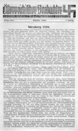 Mitteilungsblatt der österreichischen NSDAP