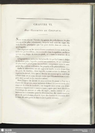 Chapitre VI. Des Ossemens de Chevaux