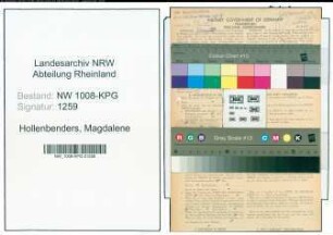 Entnazifizierung Magdalene Hollenbenders , geb. 18.12.1903 ()