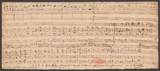 Oberon. Skizzen; V (1), Coro, orch; J 306; WeV C.10a