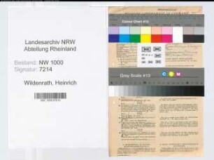 Entnazifizierung Heinrich Wildenrath, geb. 05.04.1881 (Arzt)