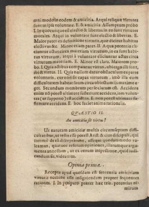 Opini[o] prima. [bis] Opinio quarta et ultima.