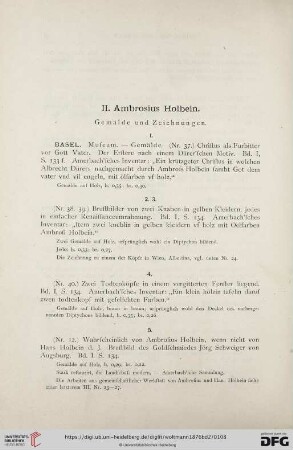 II. Ambrosius Holbein
