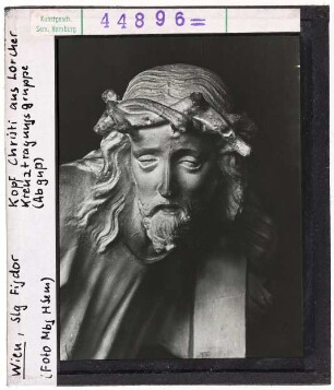 Wien: Sammlung Figdor, Kopf Christi aus der Lorcher Kreuztragungsgruppe, Abguss