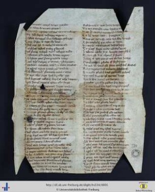 [recto - verso] Rangerius Lucensis: Vita sancti Anselmi Lucensis.
