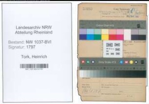 Entnazifizierung Heinrich Tork , geb. 12.05.1906 (Kassensekretaer)