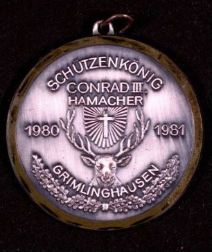Orden Schützenkönig Neuss-Grimlinghausen 1980/81 Conrad Hamacher