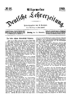Der dritte allgem. österreichische Lehrertag