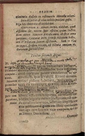 Textus secundi Argumenti