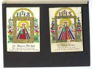 Tafel mit zwei kleinen Andachtsbildern (kleines Andachtsbild)