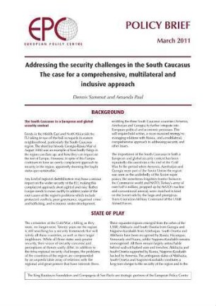Addressing the security challenges in the South Caucasus