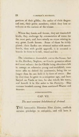 Cap. VII. The most auncient Inhabitants of Ireland
