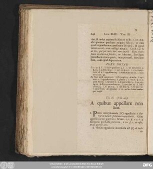 Tit. II. (VII. 42.) A quibus appellare non licet.