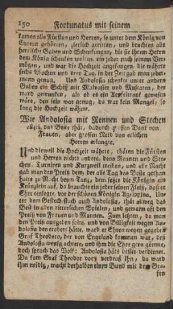 Wie Andolosia mit Rennen und Stechen allzeit das Beste thät ...