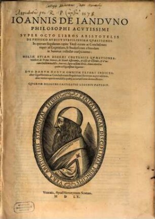 Super octo libros Aristotelis de physico auditu subtilissimae quaestopmes