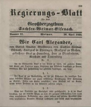 Nr. 21 : 26. April 1854