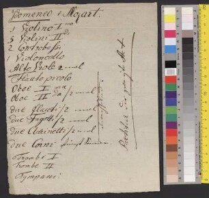 L'Idomeneo | Drama per Musica | Di | Amadeo Wolfgango | Mozart. | 1781 : [Titelbl. von 1, Bd. 1] ; [Historisches Aufführungsmaterial der Bayerischen Staatsoper], 6a. [Dokumentarisches Material]