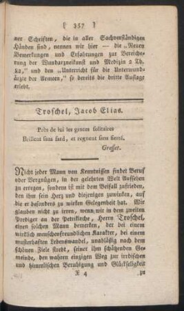 Troschel, Jacob Elias