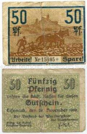 Eisenach, Notgeld 50 Pfennig