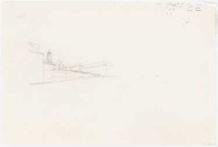 Städtebau, Stegreifaufgabe 5 Wintersemester 1931/32: Perspektivische Ansicht einer Kirche
