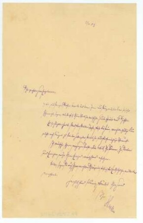 Korrespondenz von Maximilian Harden an Engelmann