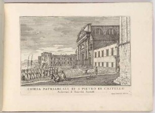 Chiesa Patriarcale di San Pietro di Castello (Die Kirche San Pietro di Castello in Venedig, Bl. 2 der Folge "Le Fabriche, e Vedute di Venetia")
